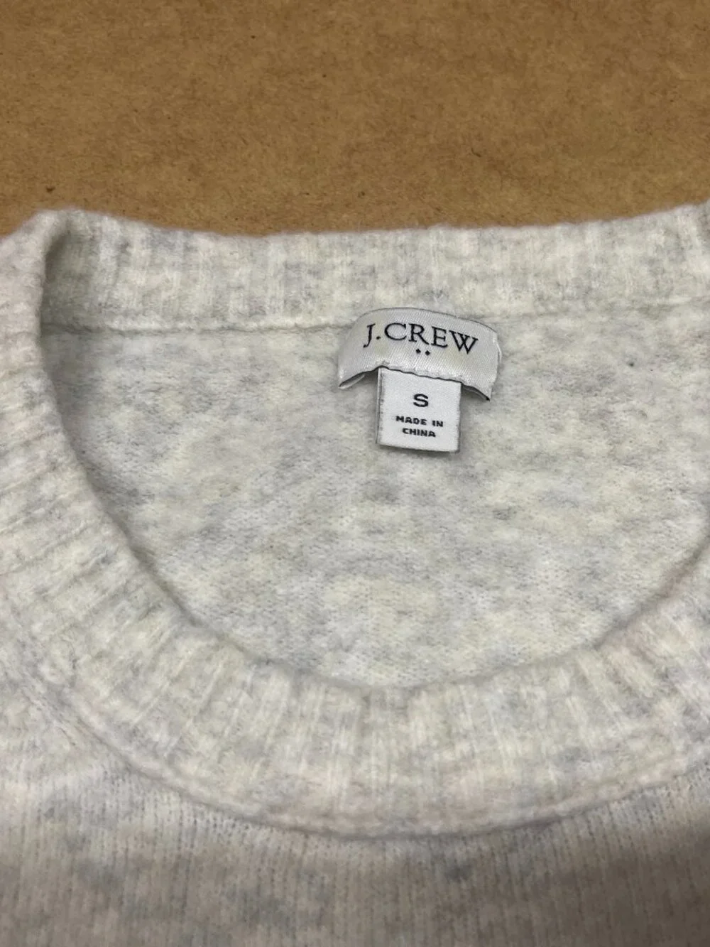 J. Crew Women's Color block Crewneck Sweater in Extra-Soft Yarn Size Small
